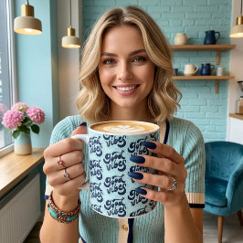 Taza De Café Gigante Good Vibes Giant Coffee Mug