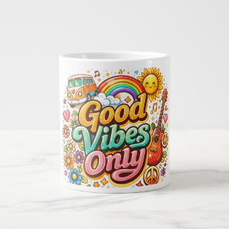 Taza De Café Gigante Good vibes mug