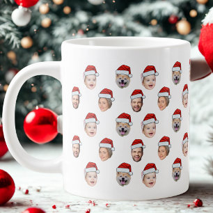 Taza De Café Gigante Gorra de Santa Cara de Familia Personalizada 4 Fot