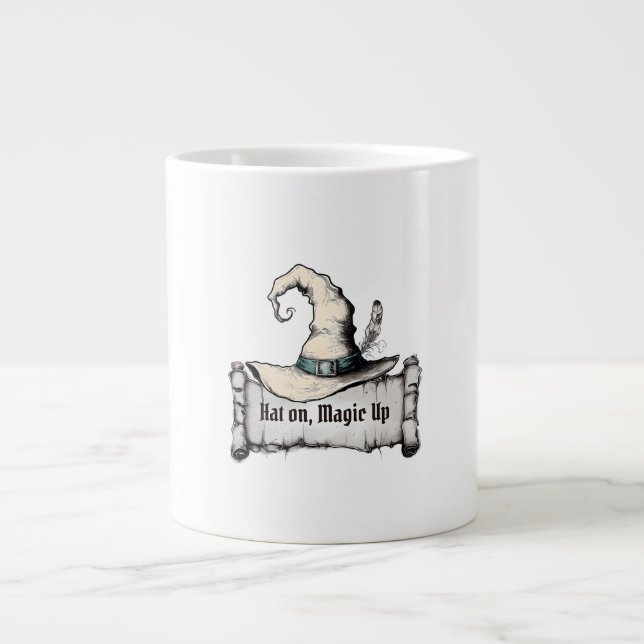 Taza De Café Gigante Gorra, Magic up (Frente)