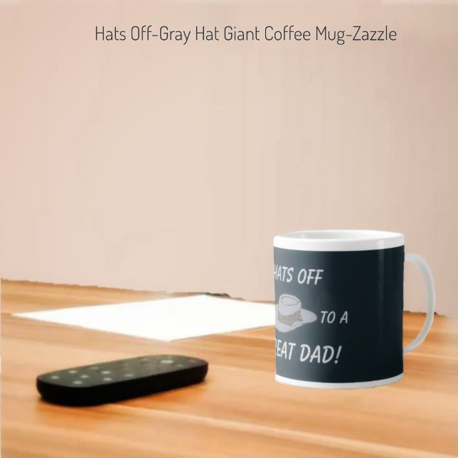 Taza De Café Gigante Gorras Gorra fuera de gris (Subido por el creador)