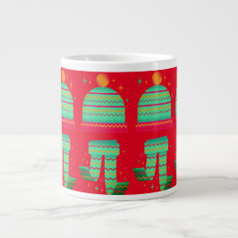 Taza De Café Gigante gorrito y bufanda