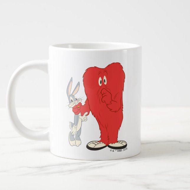 Taza De Café Gigante Gossamer Holding BUNNY™ (Izquierda)