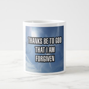 Taza De Café Gigante Gracias A Dios Que Me Perdonen Mug