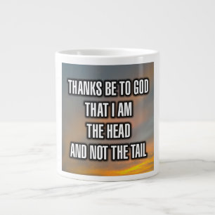 Taza De Café Gigante Gracias A Dios Que Soy La Cabeza Y No... Jarra