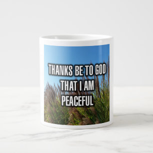 Taza De Café Gigante Gracias A Dios Que Soy Mug Pacífica.
