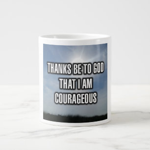 Taza De Café Gigante Gracias A Dios Que Soy Mug Valiente