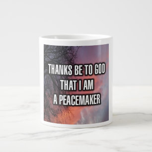 Taza De Café Gigante Gracias A Dios Que Soy Un Mug De Paz