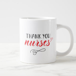 Taza De Café Gigante Gracias Enfermeras Fuente divertida