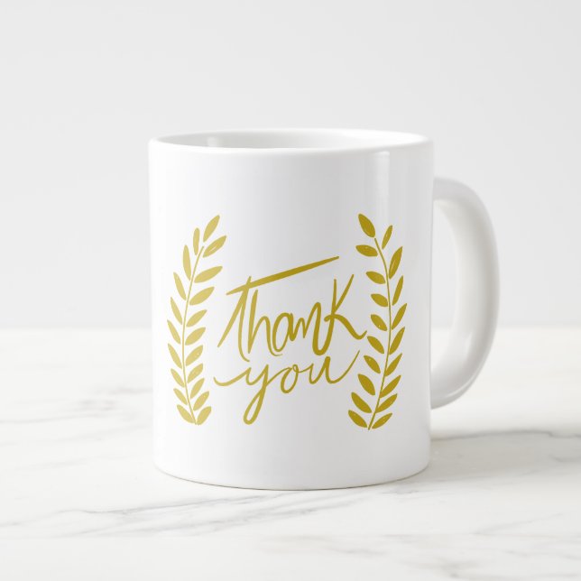 Taza De Café Gigante Gracias Jumbo Mug (Derecha)