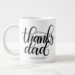 Taza De Café Gigante ¡Gracias papá, eres el mejor! - Jumbo 20oz mug