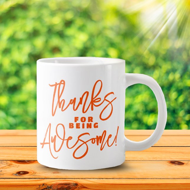 Taza De Café Gigante ¡Gracias por ser alucinante! Día Mundial del Cumpl (Thanks for Being Awesome! Jumbo Coffee Mug Cover Photo)