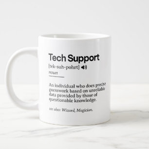 Taza De Café Gigante Graciosa definición de soporte técnico   Oficina m