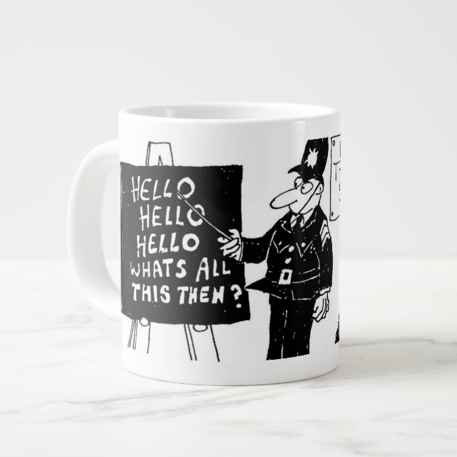 Taza De Café Gigante Graciosa Escuela de Capacitación Policial del Rein (Izquierda)