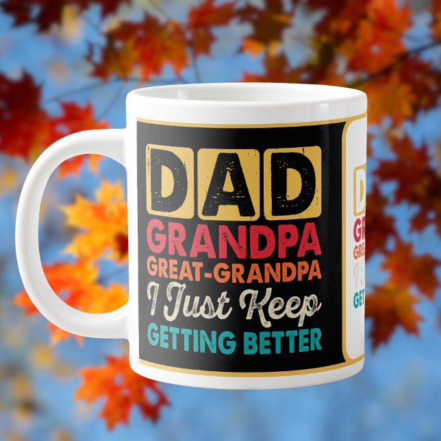 Taza De Café Gigante Gracioso "abuelo de papá" (Subido por el creador)