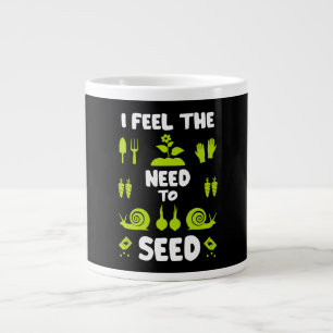 Taza De Café Gigante Gracioso jardín de reparto