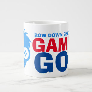 Taza De Café Gigante Gracioso jugador matutino de café, Dios derriba me