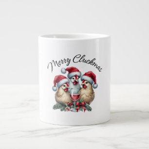 Taza De Café Gigante Gracioso MERRY CLUCKMAS Pollo