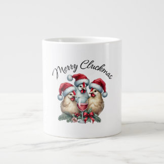 Taza De Café Gigante Gracioso MERRY CLUCKMAS Pollo