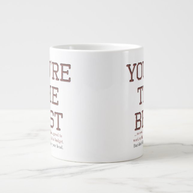 Taza De Café Gigante Gracioso Mug de Apreciación de Empleados (Frente)