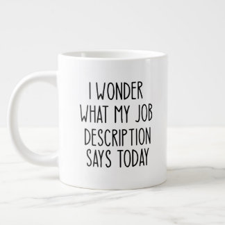 Taza De Café Gigante Gracioso regalo de Office Coworker Funny