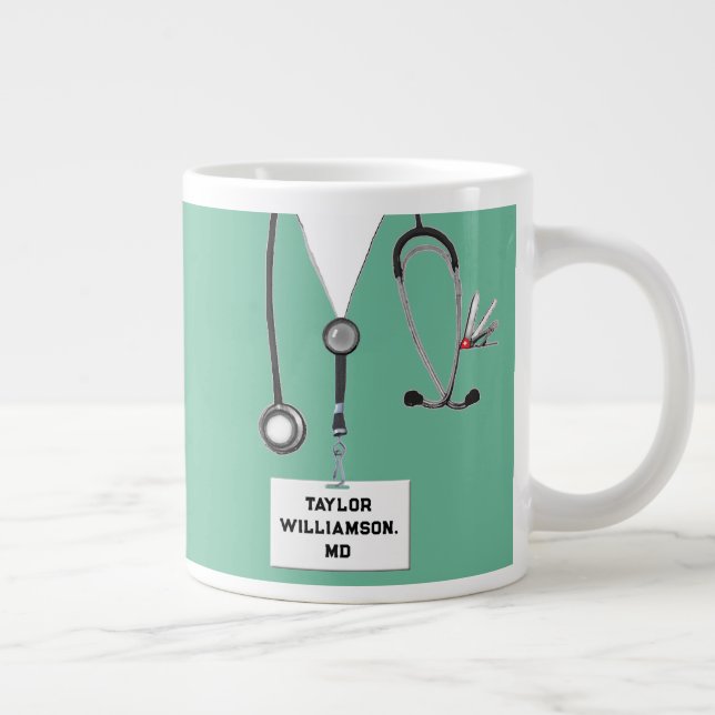 Taza De Café Gigante Gracioso regalo Médico (Derecha)