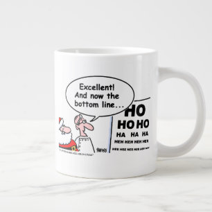 Taza De Café Gigante Graciosos Navidades Optometristas Santa Personaliz