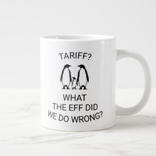 Taza De Café Gigante Graciosos pingüinos arancelados