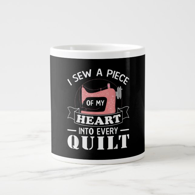 Taza De Café Gigante Graciosos Quilters Quilters Regalos (Frente)