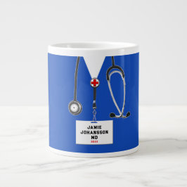 Taza De Café Gigante Grado de la Escuela de Medicina médica