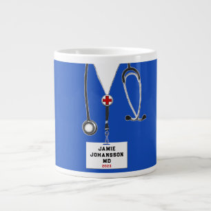Taza De Café Gigante Grado de la Escuela de Medicina médica