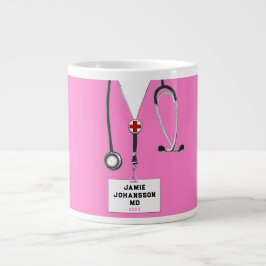 Taza De Café Gigante Grado de la Escuela de Medicina médica 2024