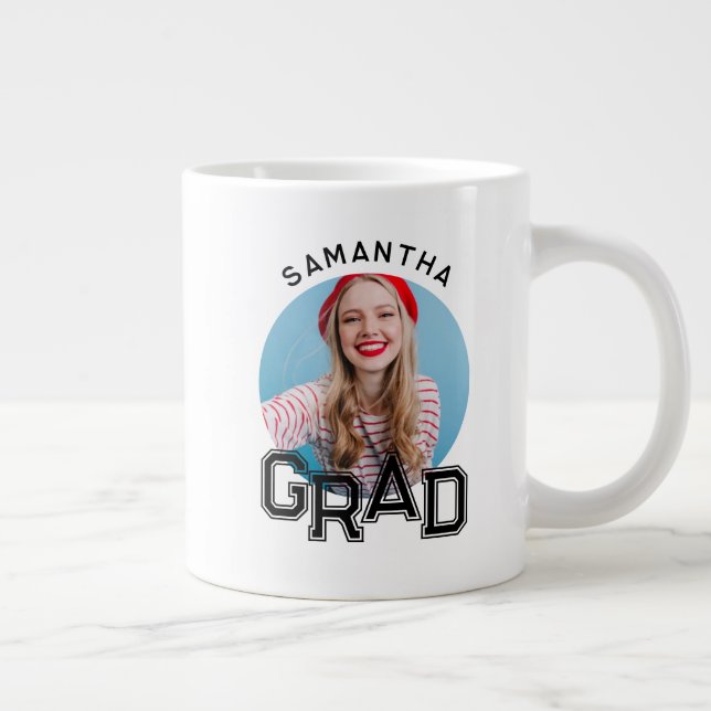 Taza De Café Gigante Graduación de fotografía de posgrado de secundaria (Derecha)