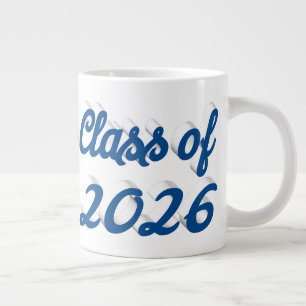 Taza De Café Gigante Graduación de la promoción de 2026 en escritura az
