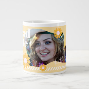 Taza De Café Gigante Graduate Daisy Photo Beige