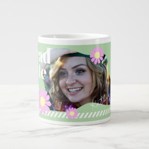 Taza De Café Gigante Graduate Daisy Photo Green