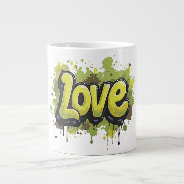 Taza De Café Gigante Graffiti Field of Endless Love (Frente)
