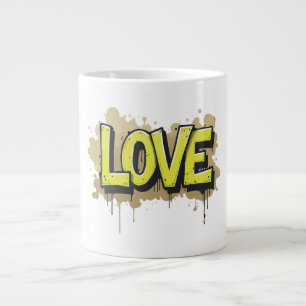 Taza De Café Gigante Graffiti Urban Love Bloom
