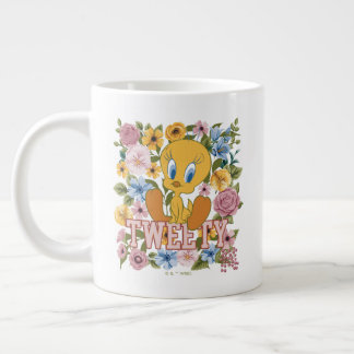 Taza De Café Gigante Gráfica de bordado floral TWEETY™