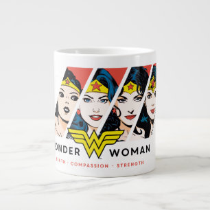 Taza De Café Gigante Gráfica de la evolución cómica de mujer maravil