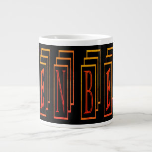 Taza De Café Gigante Gráfica de palabras hechas para Ben
