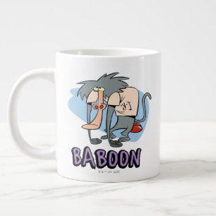 Taza De Café Gigante Gráfico de caracteres de Baboon de I.R.