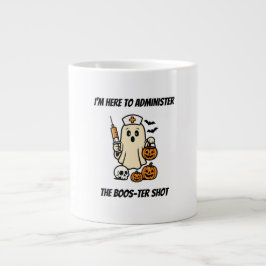 Taza De Café Gigante Gráfico de enfermera fantasma de Halloween