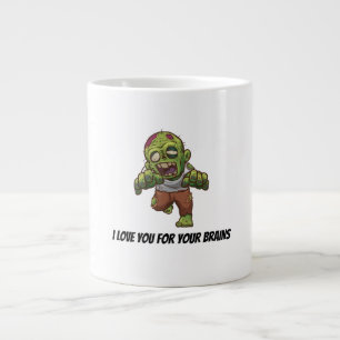 Taza De Café Gigante Gráfico de Halloween de Zombie