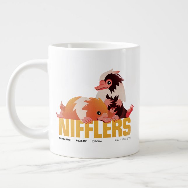 Taza De Café Gigante Gráfico de Nifflers Vintage (Izquierda)