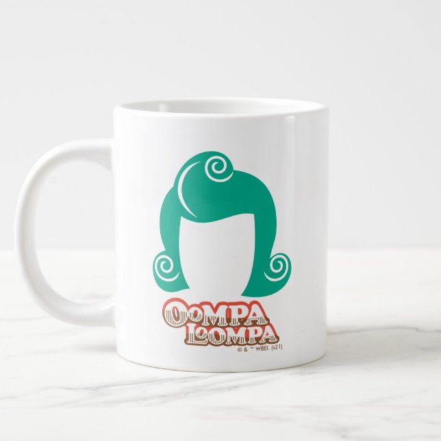 Taza De Café Gigante Gráfico de pelo de Oompa Loompa (Izquierda)