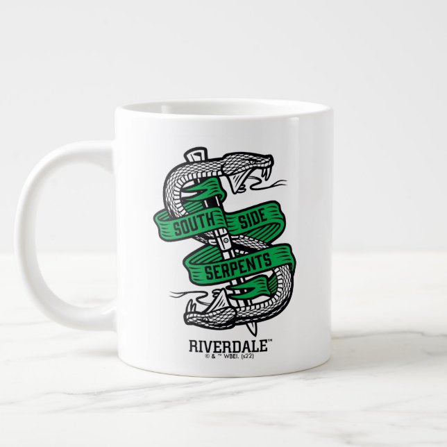 Taza De Café Gigante Gráfico de serpientes del lado sur (Izquierda)