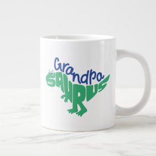 Taza De Café Gigante Gráfico del abuelo Saurus