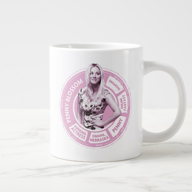 Taza De Café Gigante Gráfico informativo Penny Blossom (Derecha)