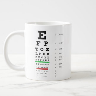Taza De Café Gigante Gráfico visual Snellen